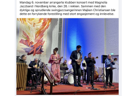 Magnolia Jazzband i Nordberg kirke